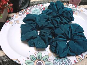 3 Satin Scrunchies Set.