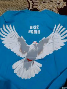 blue oversize t shirt