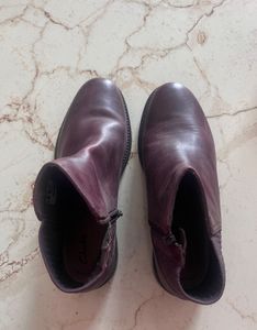 Burgundy Ankle Boots