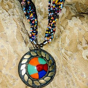 Boho Beaded Necklace