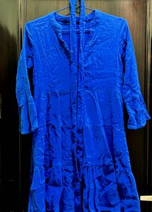 Blue Tiered Dress