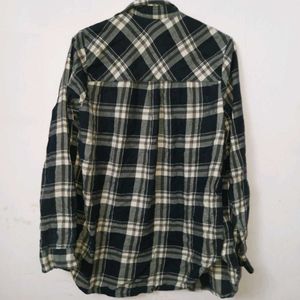 Black Chek Shirt Wimens