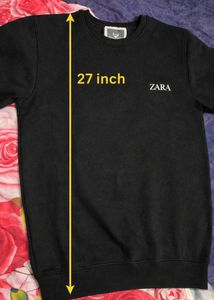 Men’s Black Winter Fleece Sweatshirt | Round Neck