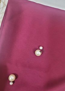 Double Pearl Ear Stud