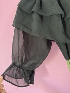 Ruffle Top &amp; Floral Pant Set