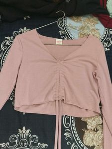 Long Sleeves Crop Top