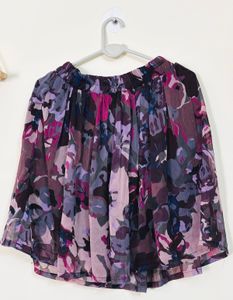 Floral Print Mini Skirt