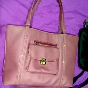 Pink Tote Bag