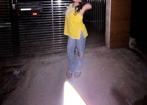 Yellow Embroidered Kurti