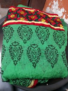 Green Printed Dupatta