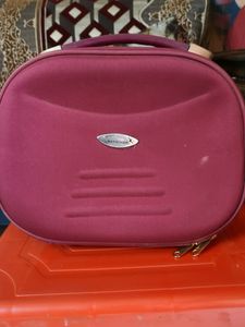 Maroon Makeup/Cosmetic Travel Bag