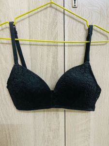 Black Lace Bra