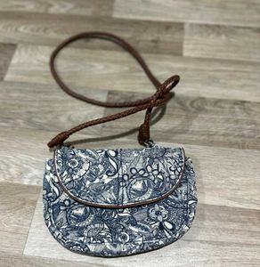Sakroots Blue Floral Crossbody Bag