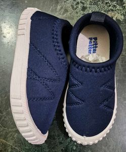 Pitter Patter Navy Blue Kids Shoes In Size 12