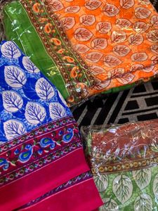 4 Combo Saree With No Blouse