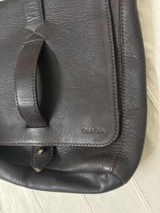 Calvin Klein Leather Messenger Bag