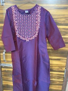 Beautiful Embroidery Kurti 💜