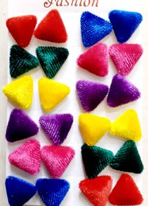 Offer...New Velvet Shining Work Stud Earrings 12 S