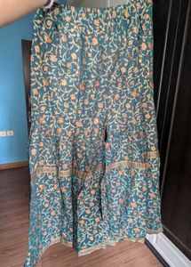 Elegant Green Sharara Kurta Set