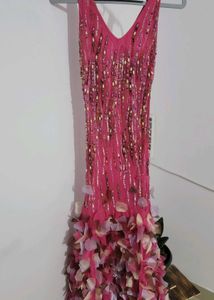 Rose Pink Couture Party Gown