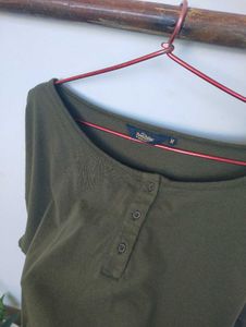 Olive Green Top
