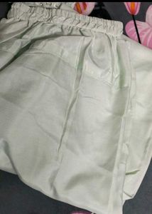 Mint Green Embroidered Kurti Set