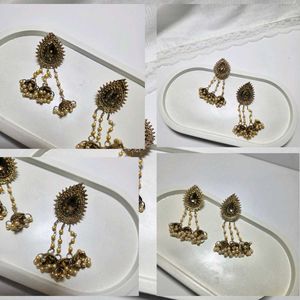 Vintage Gold Jhumka Earrings
