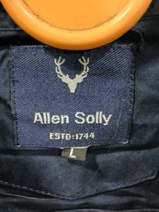 Allen Solly Navy Blue Casual Shirt