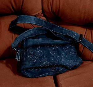 Mango Beaded Suede Sling