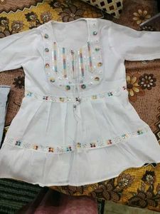 Full Sleeves White Top