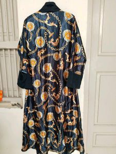 Vintage Kimono Chain Print Abaya Imported Quality