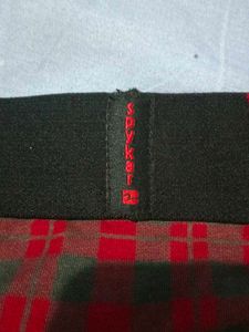spykar Grey Colour Brief With Red Line
