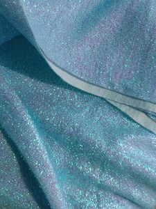 2 Mtr Sparkling Blue Fabric Piece