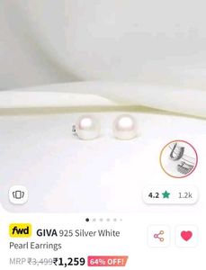 Giva Pearl Stud Earrings
