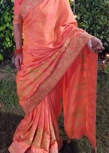 Embroidered Saree With Blouse