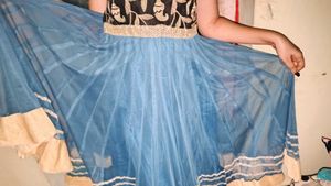 Ethnic Blue &amp; Black Kurta