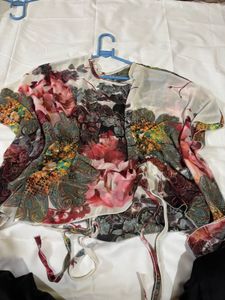 Floral Print Kimono Jacket