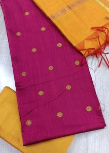 Silk Unstitched Dress Material Set
