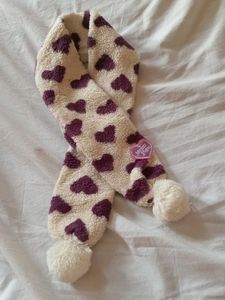 Heart Print Kids Scarf