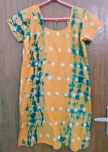 Bandhani Saffron Suit