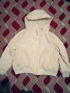 Stylish White Hooded Jacket