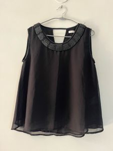 Black Georgette Top