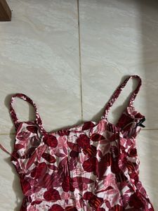 Red Jumpsuit With Belt
