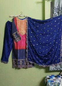 New/Unused Beautiful Chanderi Silk Kurta Set