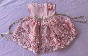 Pink&Blue Baby Girl Party Wear Frock