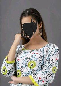 Floral Kurti And Plazzo Set brand xl size
