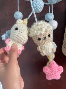 Handmade Crochet Baby Rattle