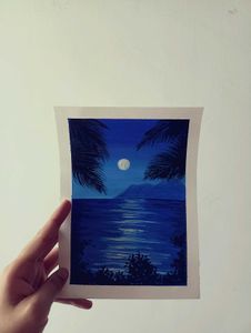 &#34;Blue Night&#34; Painting