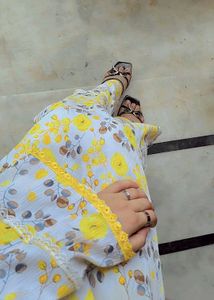 Long Kurta With Duppatta And Trouser