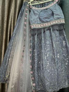 Elegant Grey Lehenga Choli Set